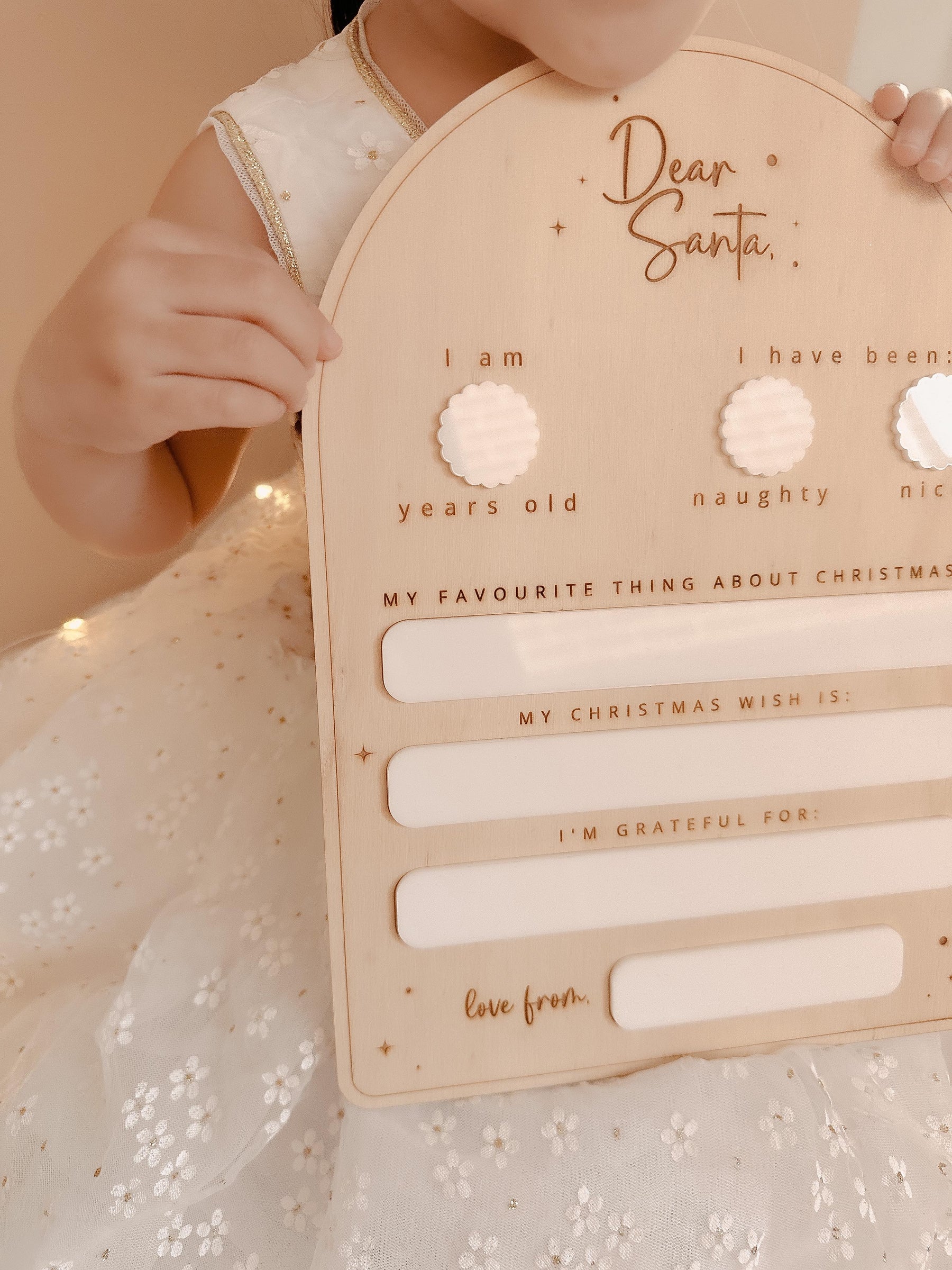 Dear Santa Plaque
