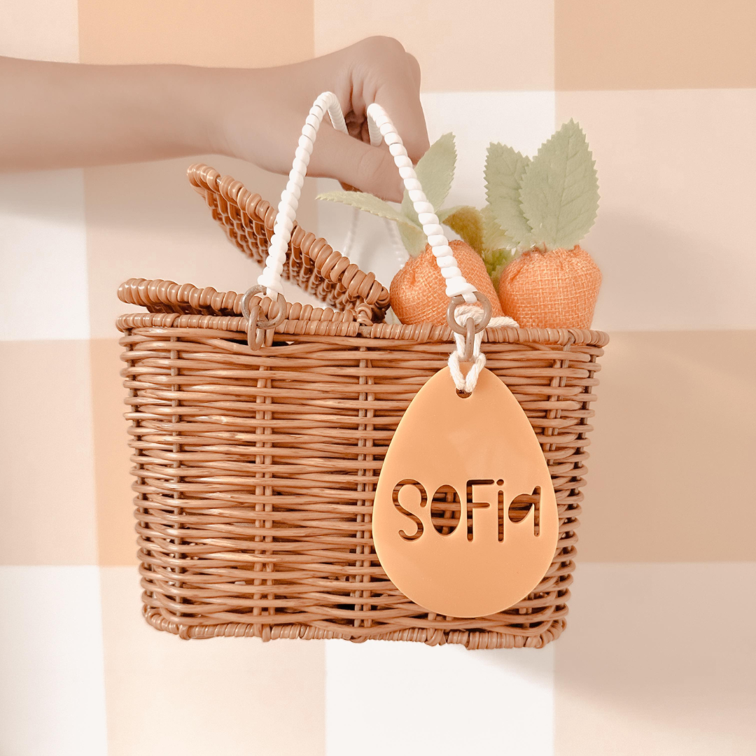 Easter Egg Shaped Name Tag