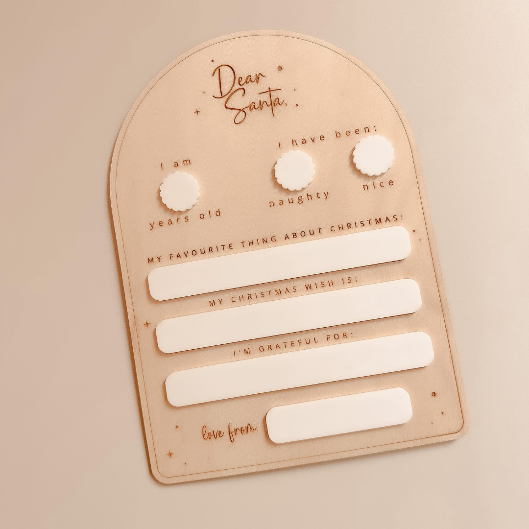 Dear Santa Plaque