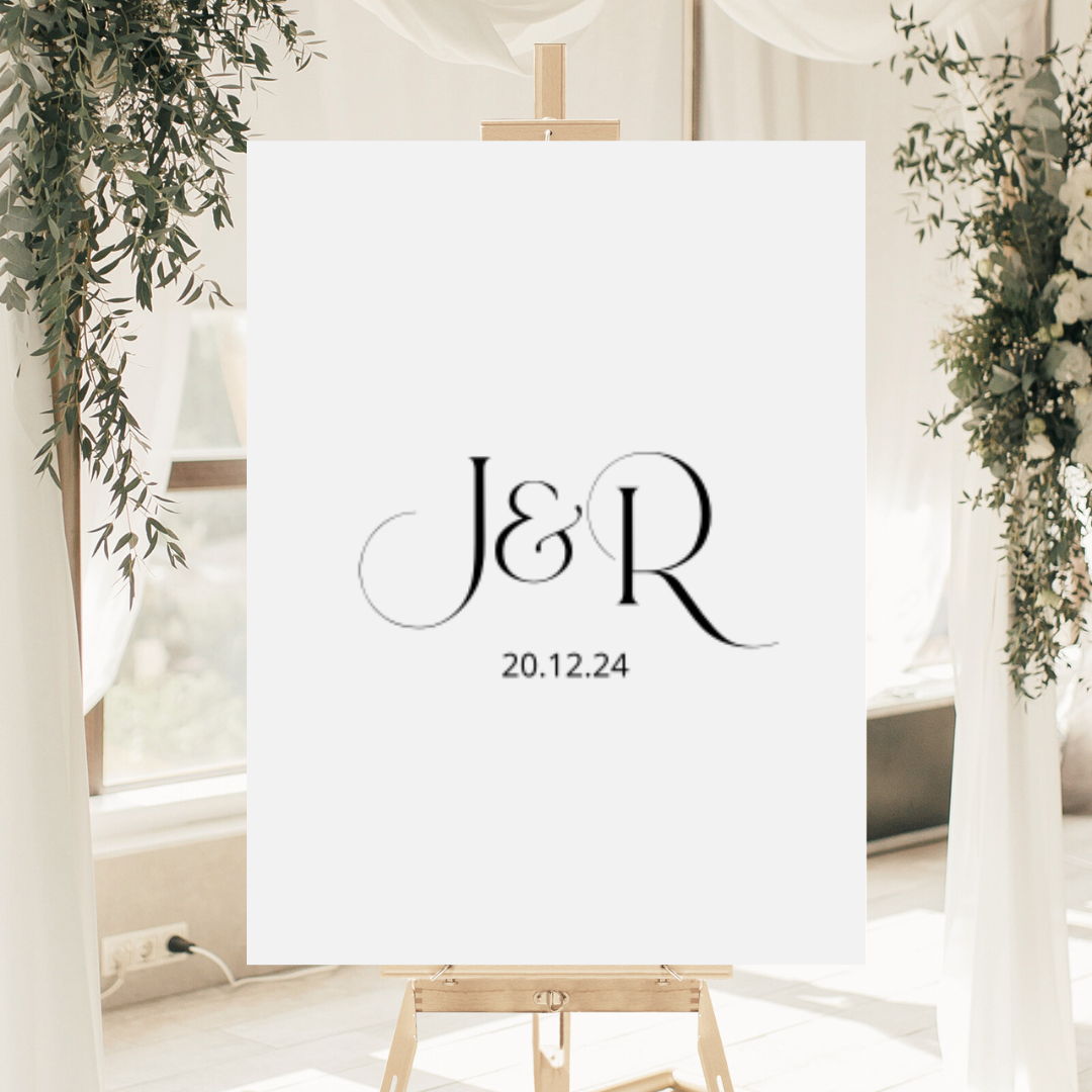 3D Acrylic Initial Welcome Sign