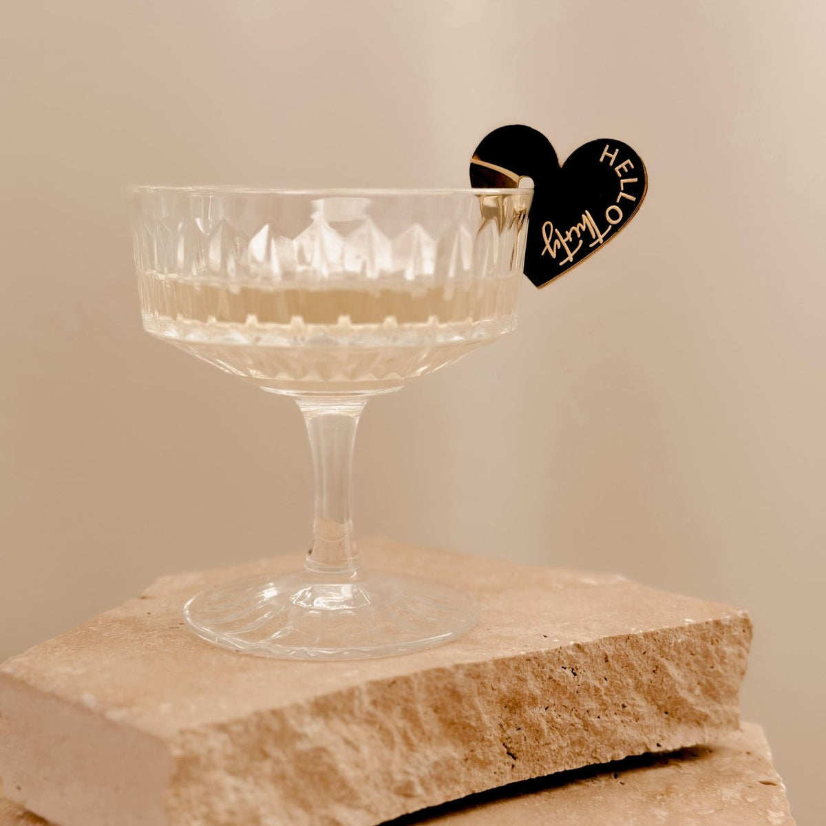 Heart Shape Drink Tag