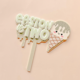 Ice Cream Themed Cake Topper