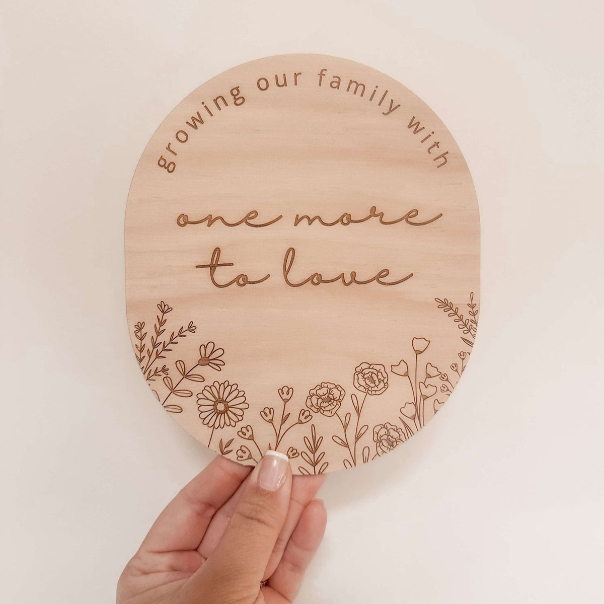 Growing Our Family With One More To Love Pregnancy Plaque