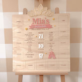 All-In-One First Birthday Board - Princess Theme