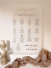 3D Acrylic Classic 'Find Your Seat' Seating Chart