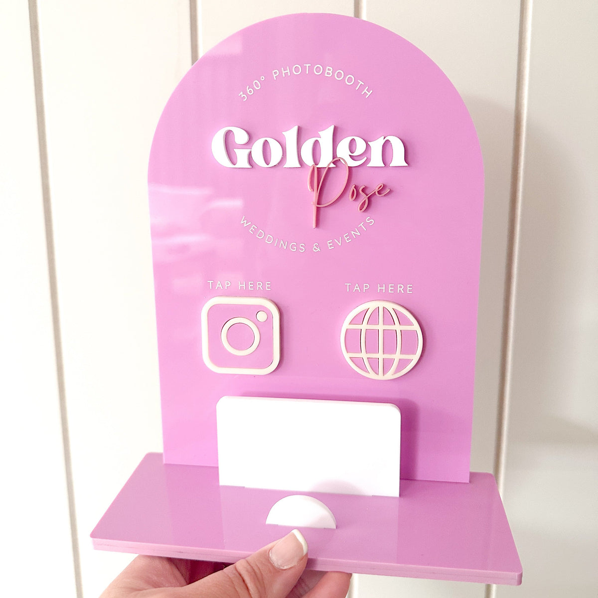NFC Touch & Link Business Card Holder with Logo