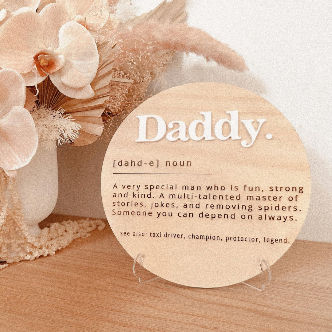 Daddy Description Plaque