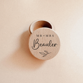 Round Wooden Ring Box - Multiple Designs