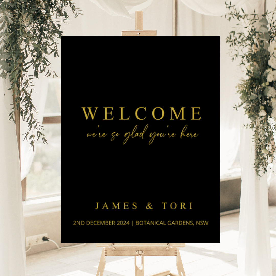 3D Acrylic 'We're So Glad You're Here' Welcome Sign