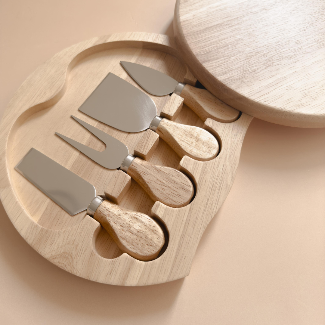 5pc Wooden Cheese Knife Set