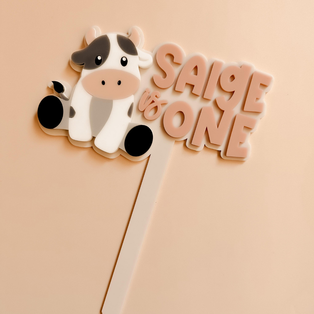 Cow Cake Topper