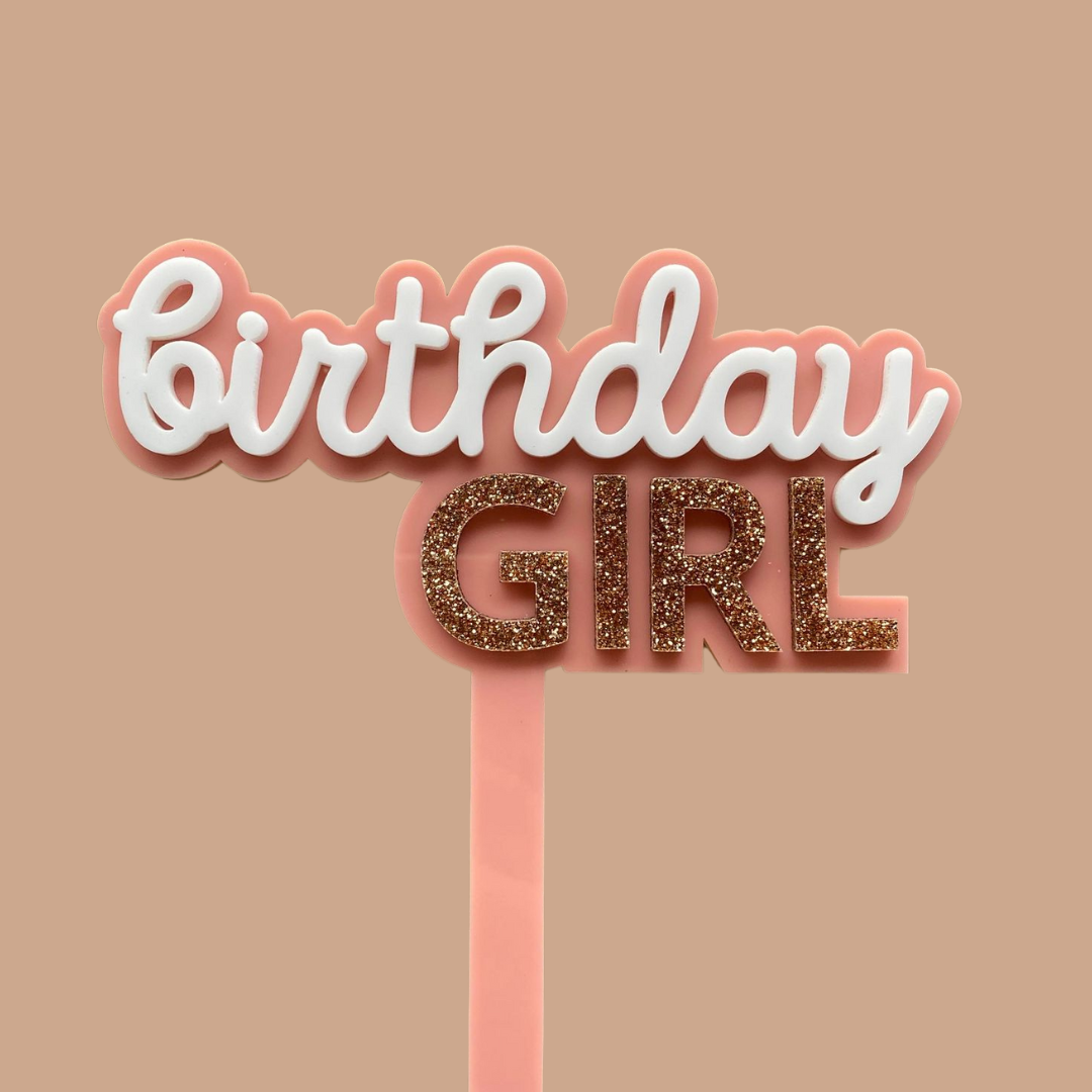 Birthday Girl Cake Topper