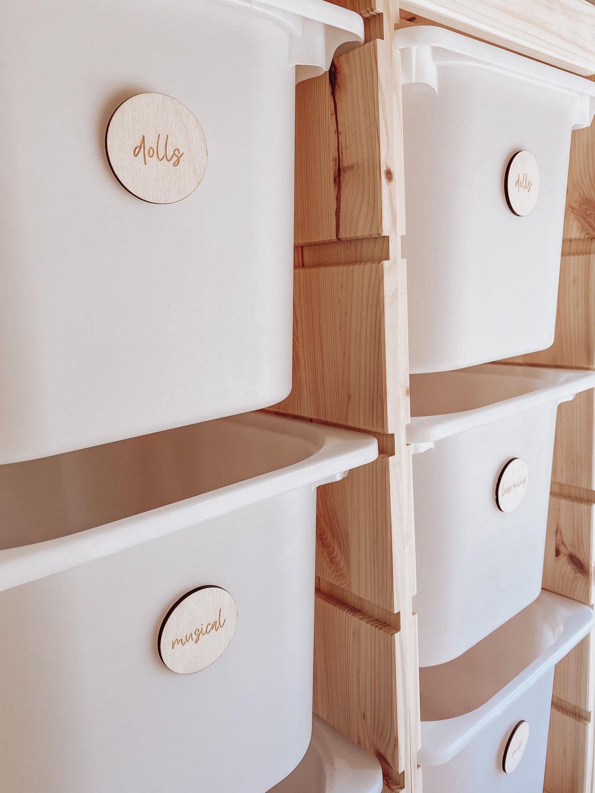 Wooden Round Labels