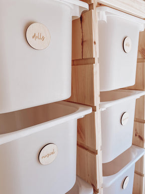 Wooden Round Labels