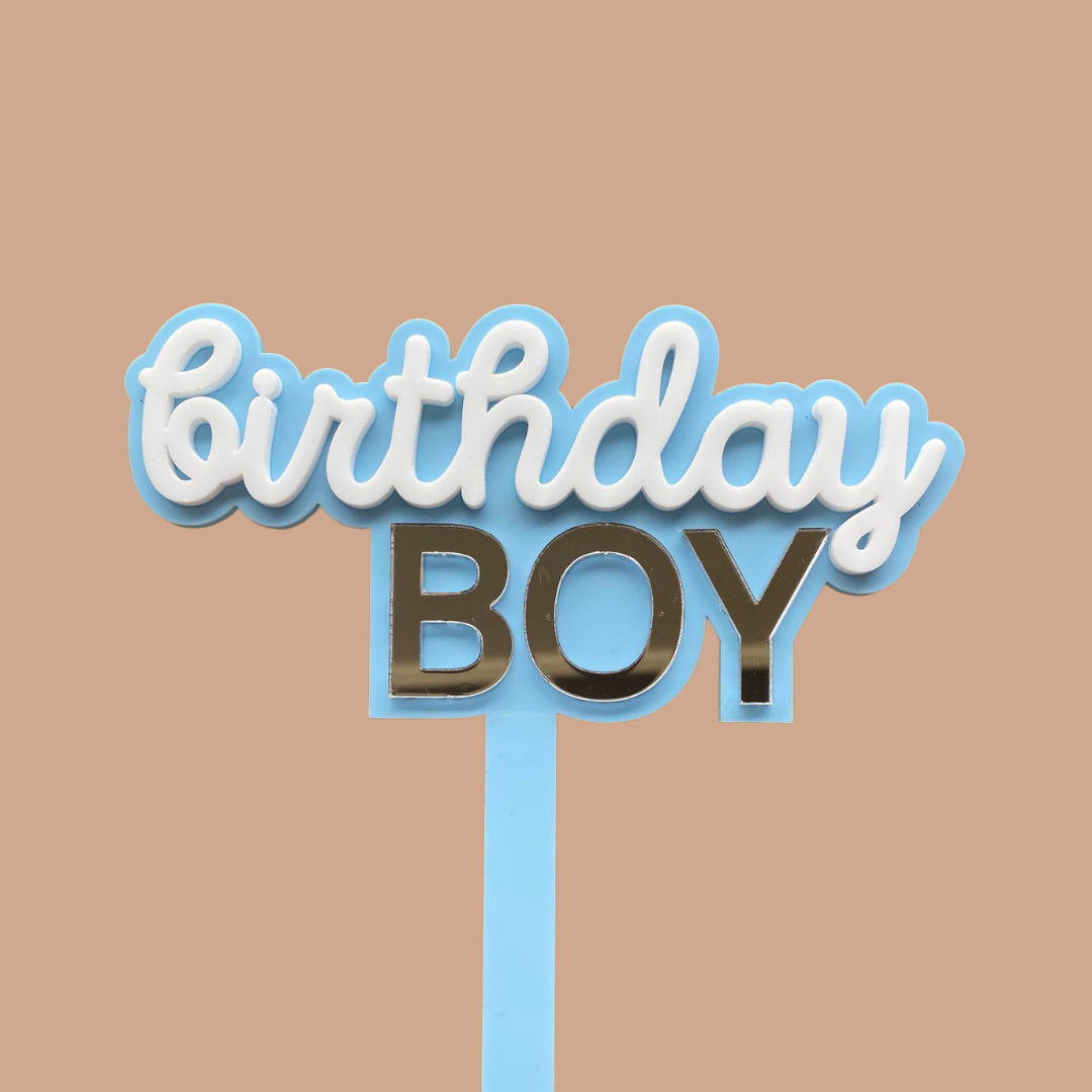 Birthday Boy Cake Topper