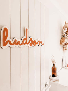 Wood & Acrylic Layered Name Plaque