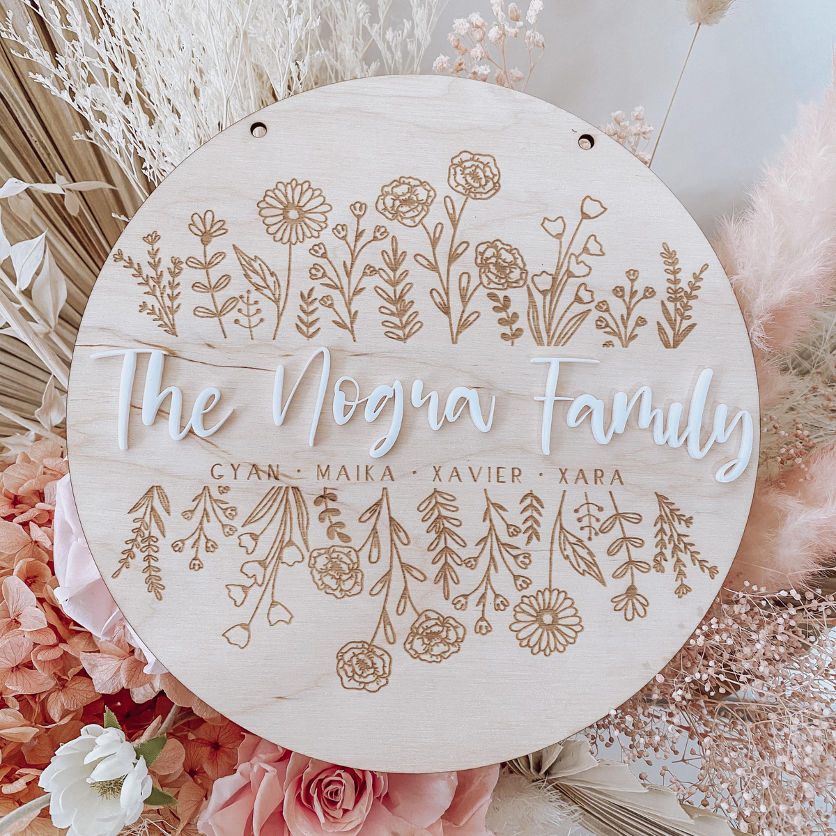 Family Plaque - Wildflower