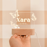 LED Wooden Night Light - Butterfly