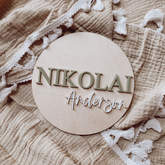 Wood & Acrylic 3D Plaque
