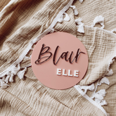 Acrylic Round Name Plaque