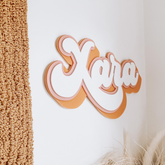 Retro Name Plaque - Triple Layer