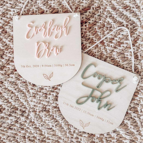 Birth Details Plaque - Sprout