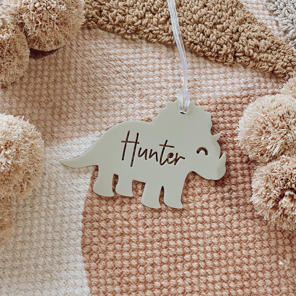 Dinosaur Keyring - Triceratops view 12