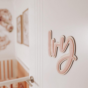Wood & Acrylic Layered Name Plaque
