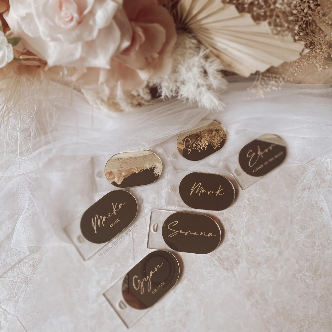 Double Layer Luggage Tag Place Cards