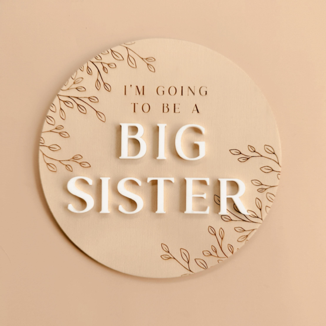 Big Sister Plaque - Leaf