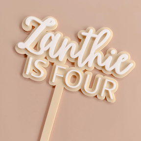 Name & Age Cake Topper