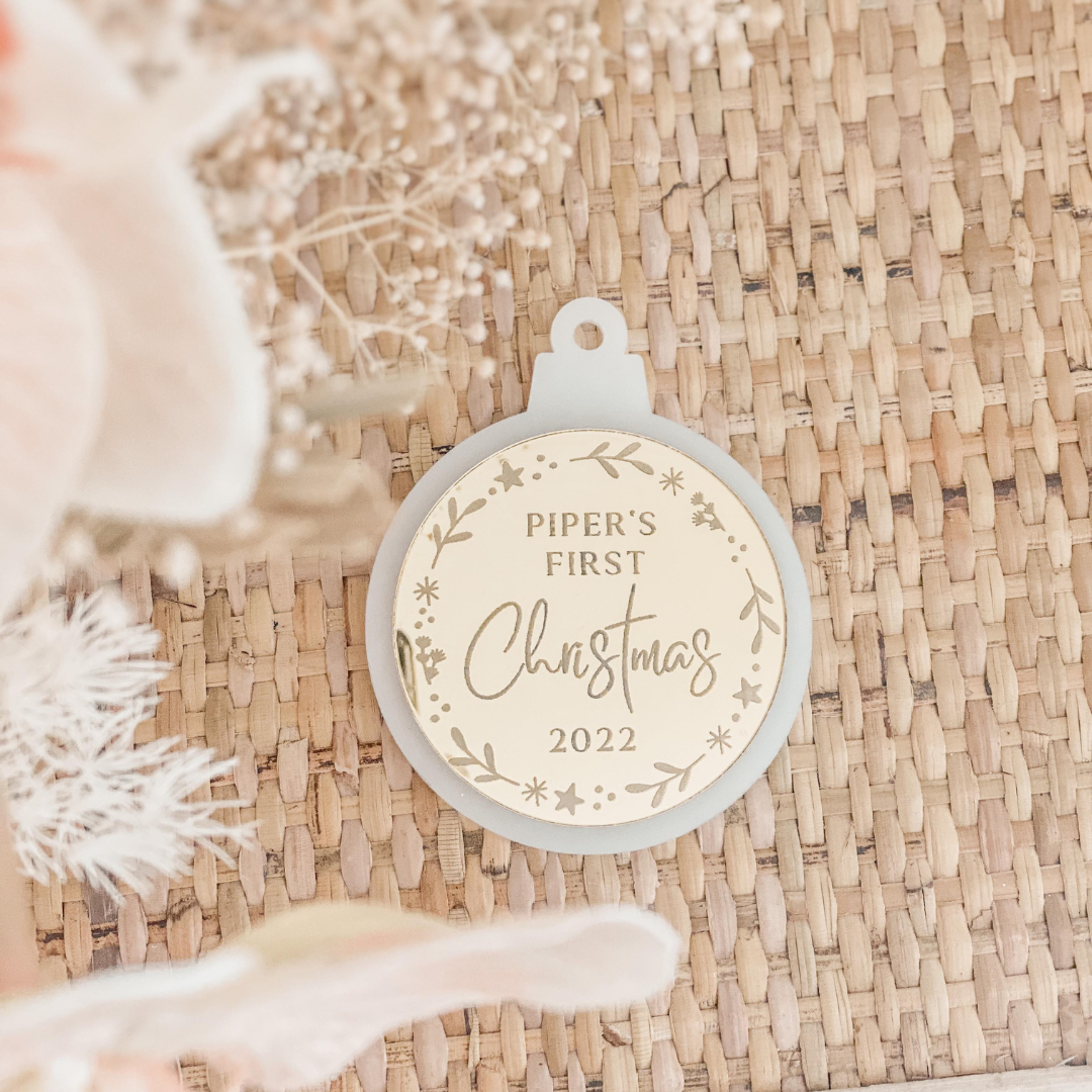 First Christmas Ornament - Wreath