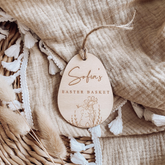 Easter Basket Tag - Garden Bunny