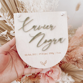 Birth Details Plaque - Sprout